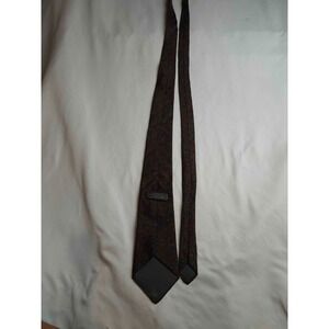 Schreter Extra Long Tie Mens Necktie Red Burgundy Paisley Pattern Woven Vintage